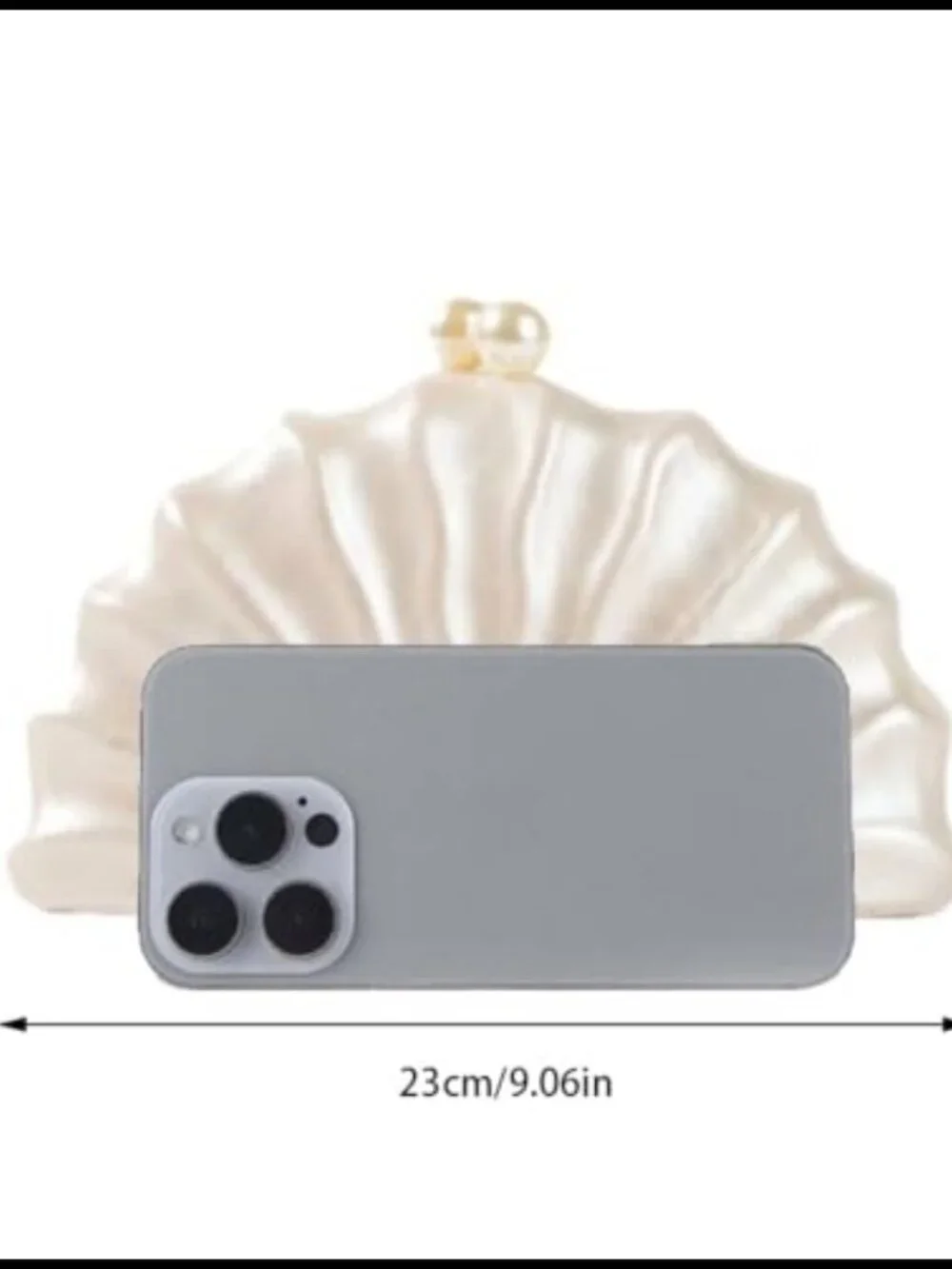 Acrylic Shell Clutch Evening Bag Detachable Chain Shoulder Bag Formal Event